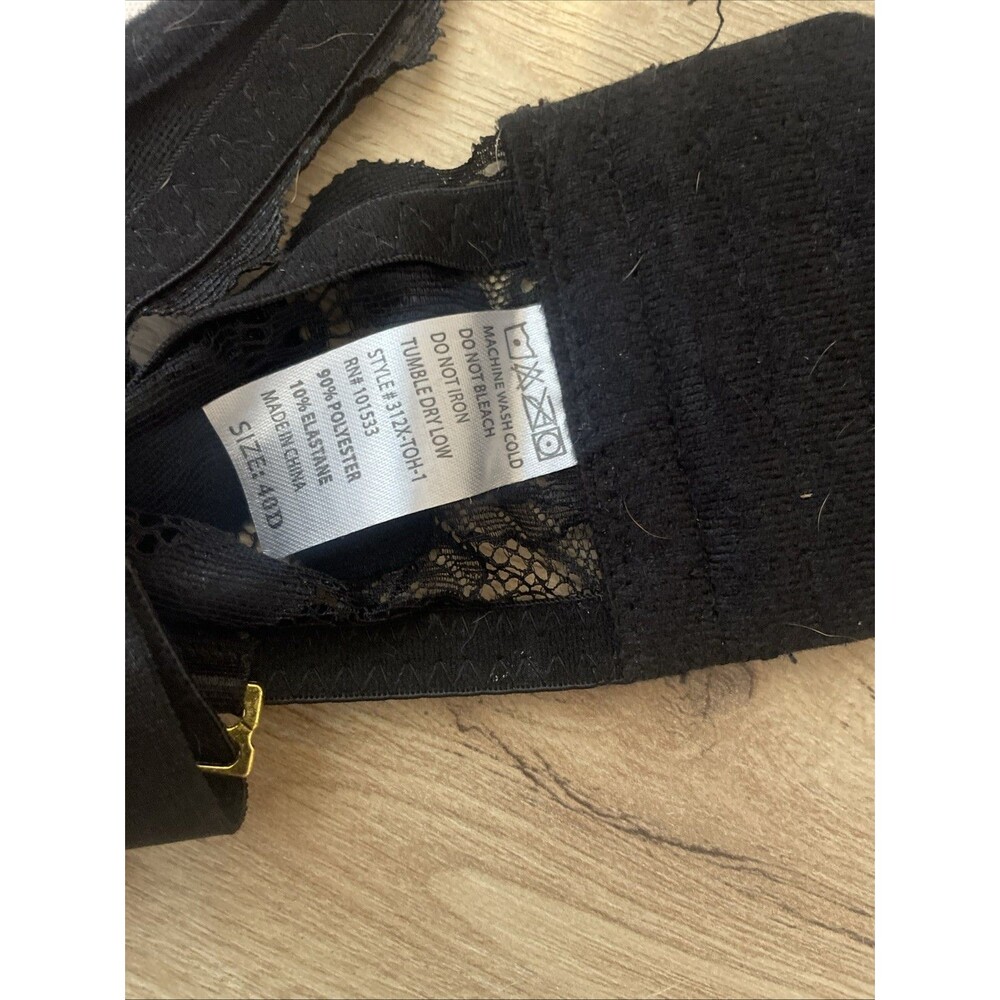 Maidenform Comfort Devotion Your Lift Push Up Bra Black Lace 40D DM1195 NWT - Picture 3 of 6